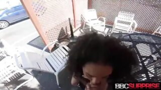 18yo Dark Latina Annette Facialed by Her First Dark Dick!